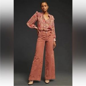 FREE SHIRT w/purchase. Anthropologie pilcro corduroy wide leg pants
